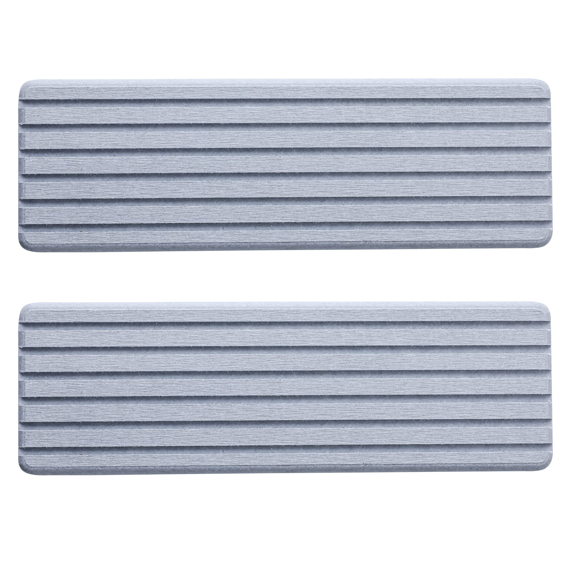 NiuYichee 2 PCS Water Absorbent Diatomite Coasters with Grooves(12 x 4 inches), Water Absorbing Stone Used for Hand soap & Cups & Drinks Bottles & Plants and Cosmetic Bottles — image 1