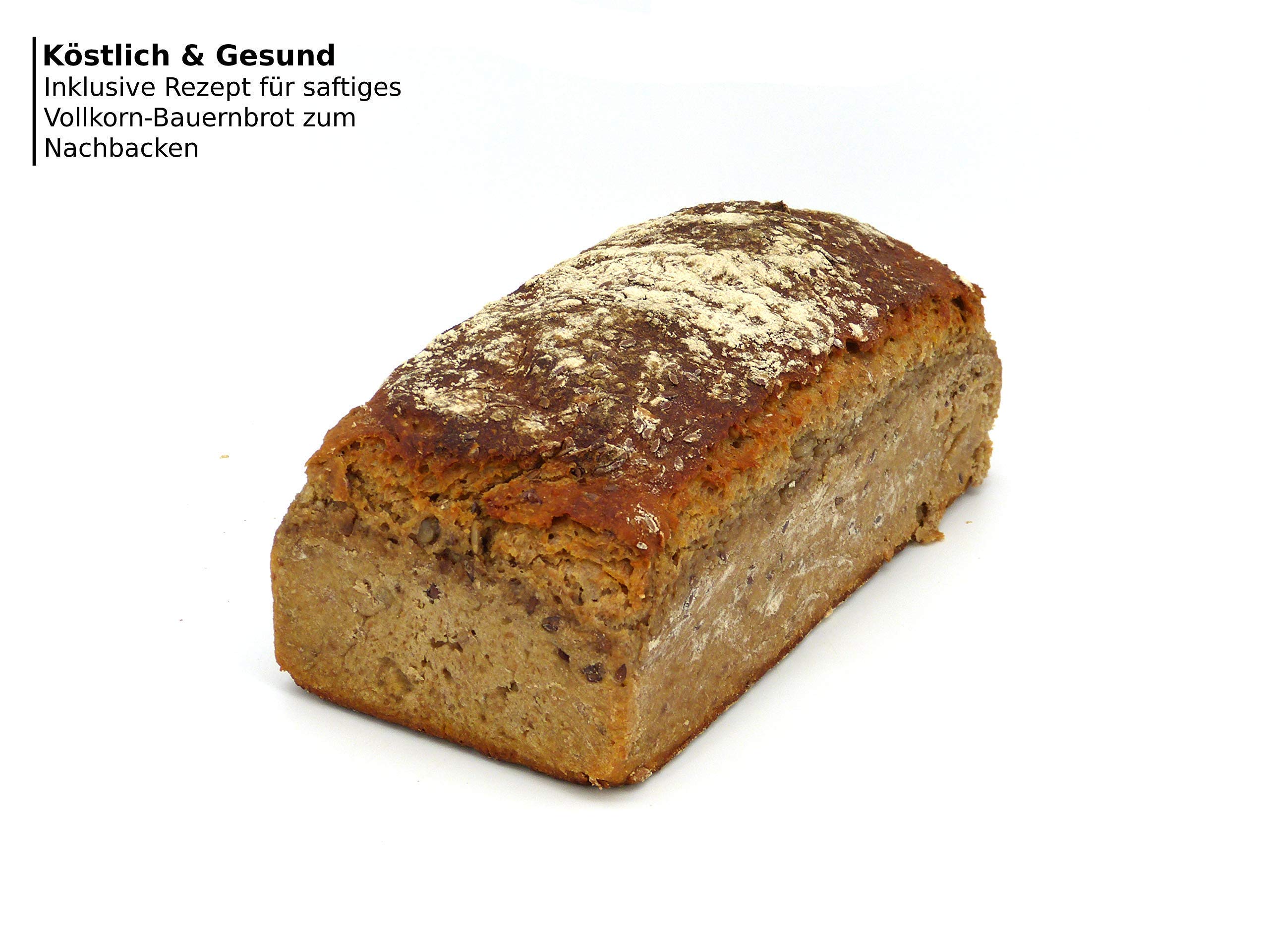 Holzwerk Premium Brot-Backform - hitzebeständiges massives Walnuss-, Birnen-, Apfel-holz – hochwertiger Brot-Backrahmen inkl. Rezept– natürlicher Holz-backrahmen – Handarbeit – Made in Germany