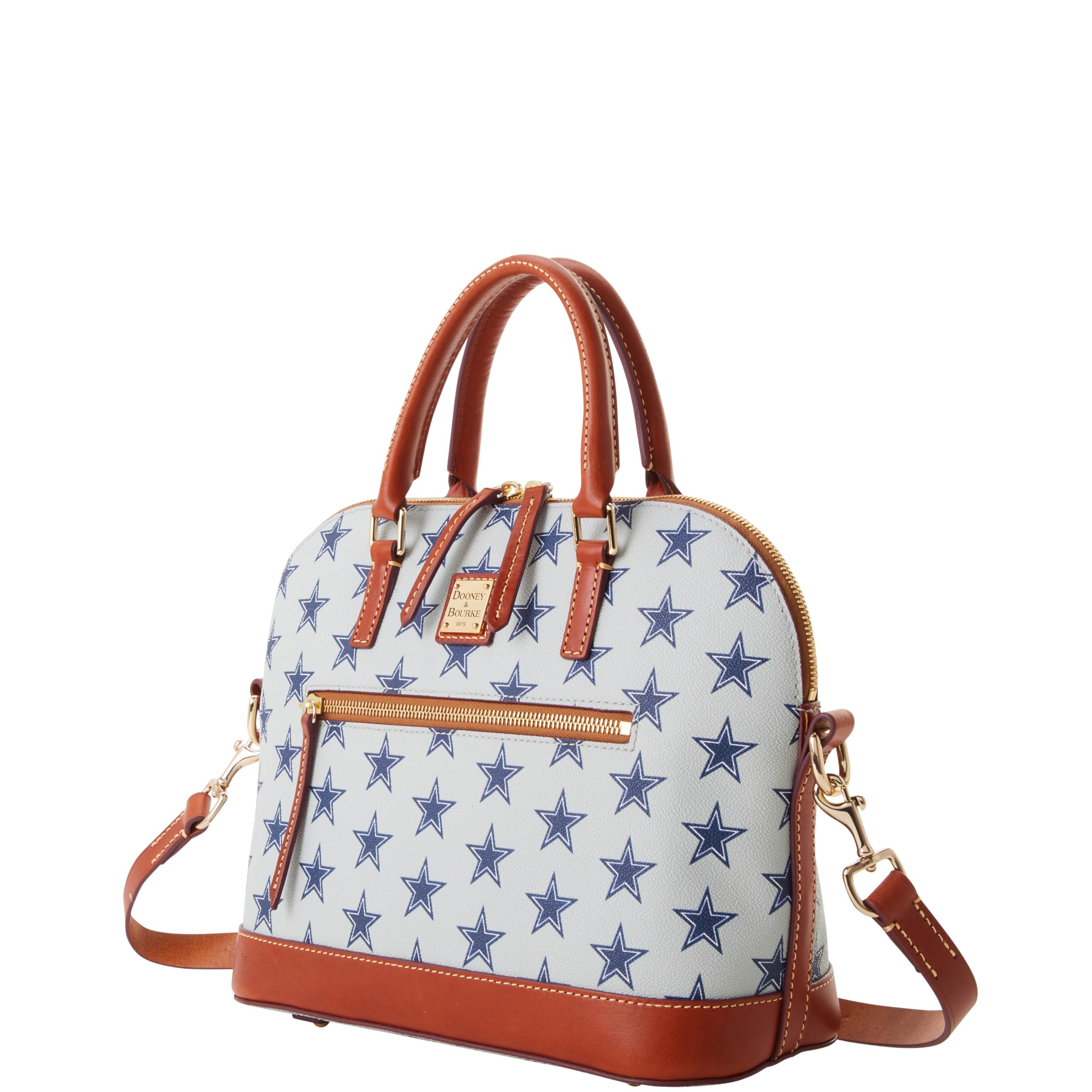 Dooney & Bourke Handbag, NFL Cowboys Domed Zip Satchel |