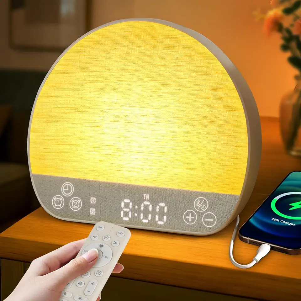Routine matinale aesthetic 2026 : 50 produits pour transformer ton reveil Charmofun Réveil Lumineux Simulateur d'aube, Réveil Luminothérapie Lampe de Chevet, Lampes
