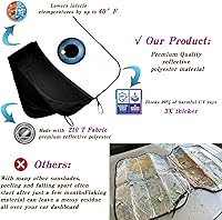 Vista 3 de eygeufg Parasol para parabrisas delantero (ojos-negro, grande)