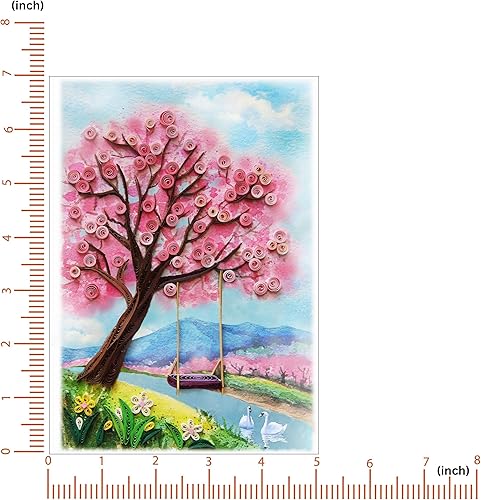 Miniatura 5 de QuillCraft Tarjeta de felicitación de temporada, tarjeta de amor para vacaciones de primavera, tarjeta de felicitación con relleno para todas las