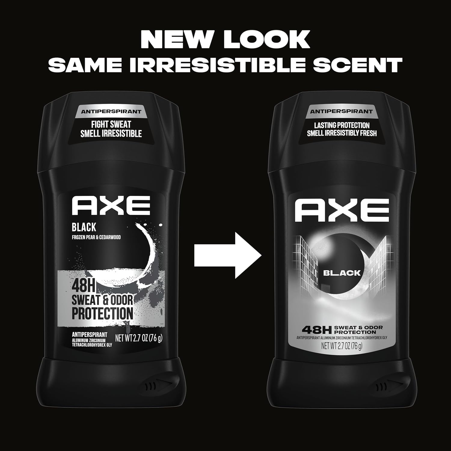 AXE Antiperspirant Stick for Men 12 Count Black 48 Hour Sweat and Odor Protection for Long Lasting Freshness, Frozen Pear & Cedarwood Men's Deodorant 2.7 oz