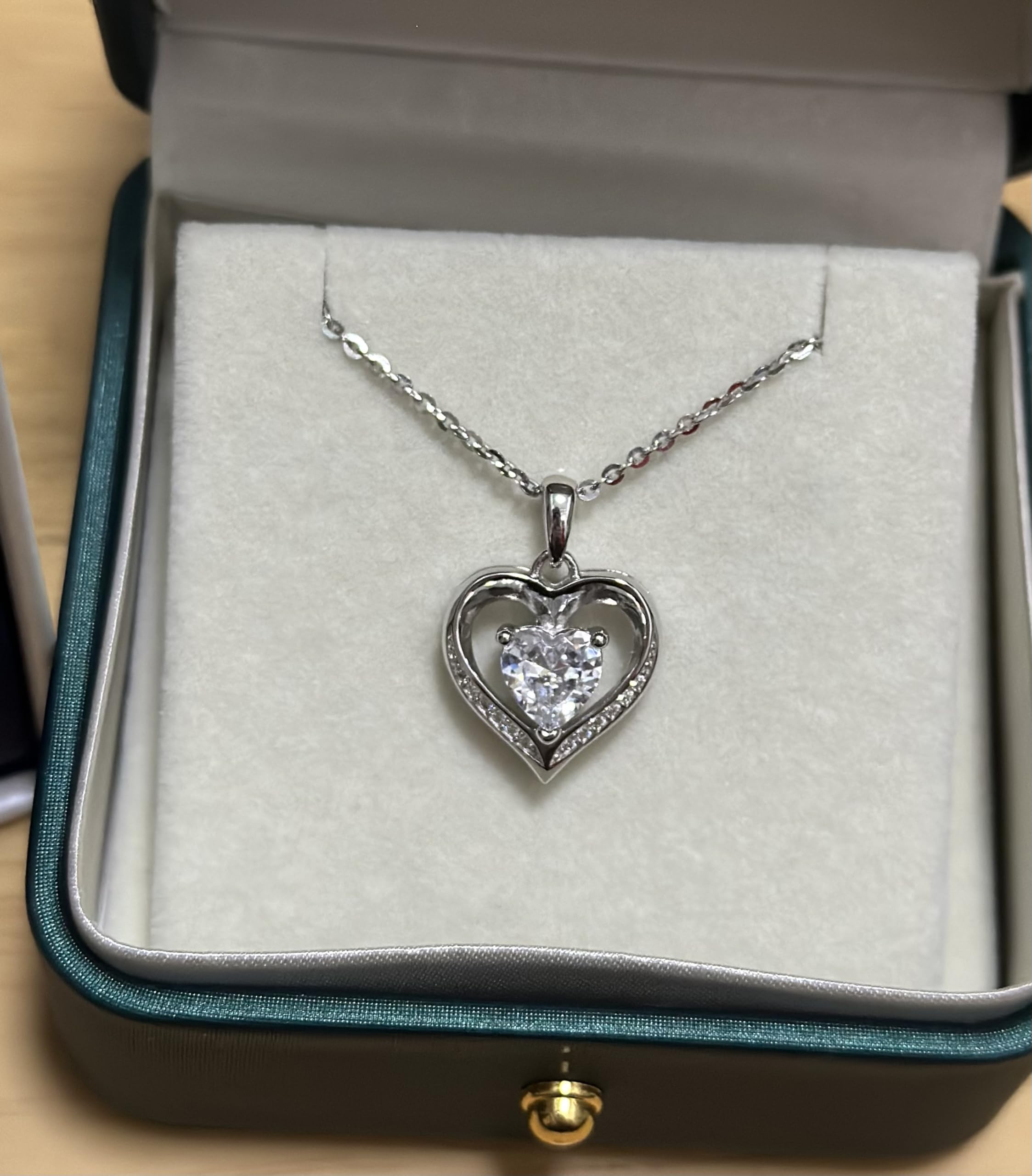 Collana da donna, collana a cuore, gioielli, ciondolo a forma di cuore, Natale, festa della mamma, regalo per mamma, San Valentino, anniversario, matrimonio, compleanno, donna, fidanzata