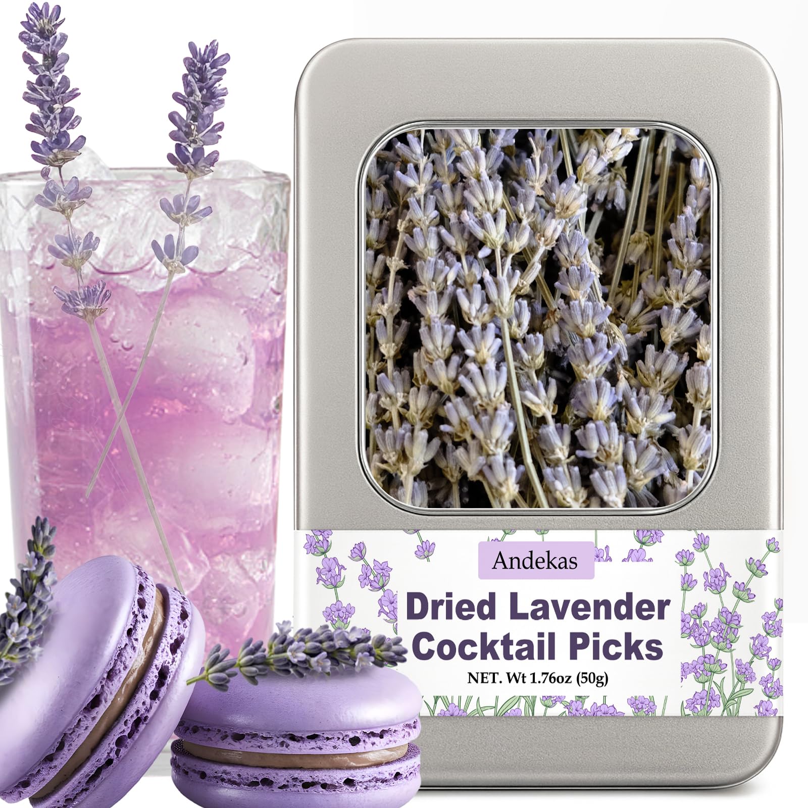 Amazon.com: 130+ Edible Lavender Sprigs for Cocktails & Cake