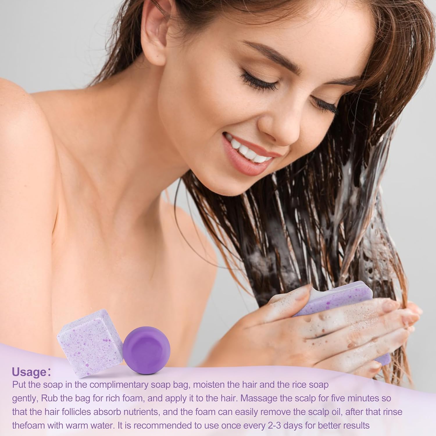 Leafinty Shampoo and Conditioner Set | Bar Shampoo and Conditioner for Blonde Brown and Gray Hair| Vegan & Natural | Shampoo Bar | Shampoo and Conditioner 6.7oz (Sundazed Scent) - Image 9