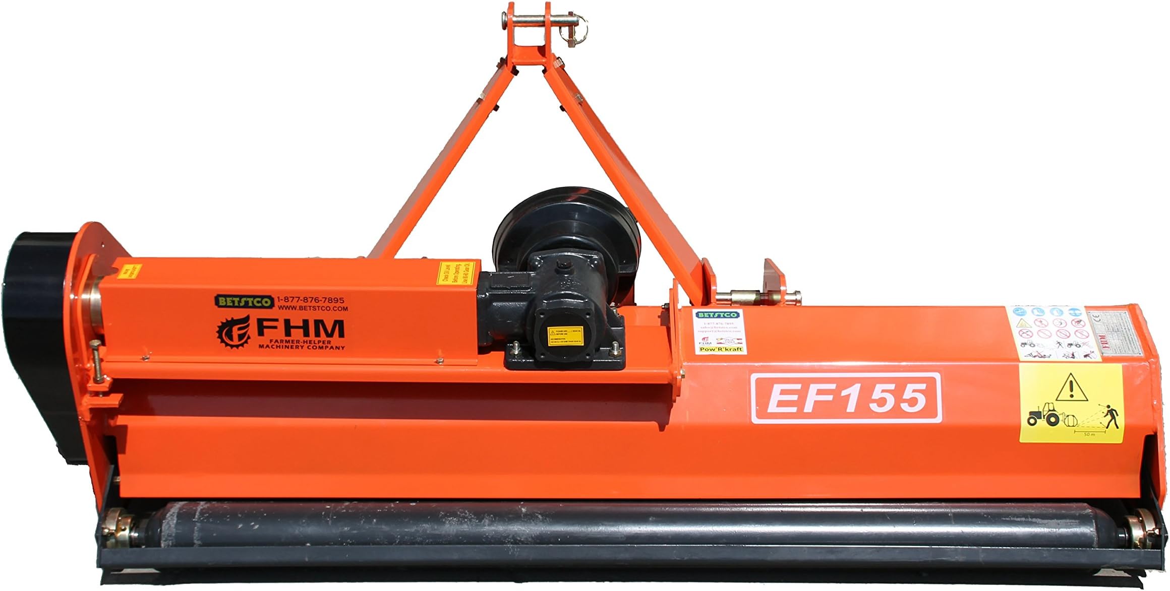 Farmer Helper 60" Flail Mower Cat.I 3pt 20HP+ Rating (FH-EF155) Requires a Tractor. Not a standalone Unit.