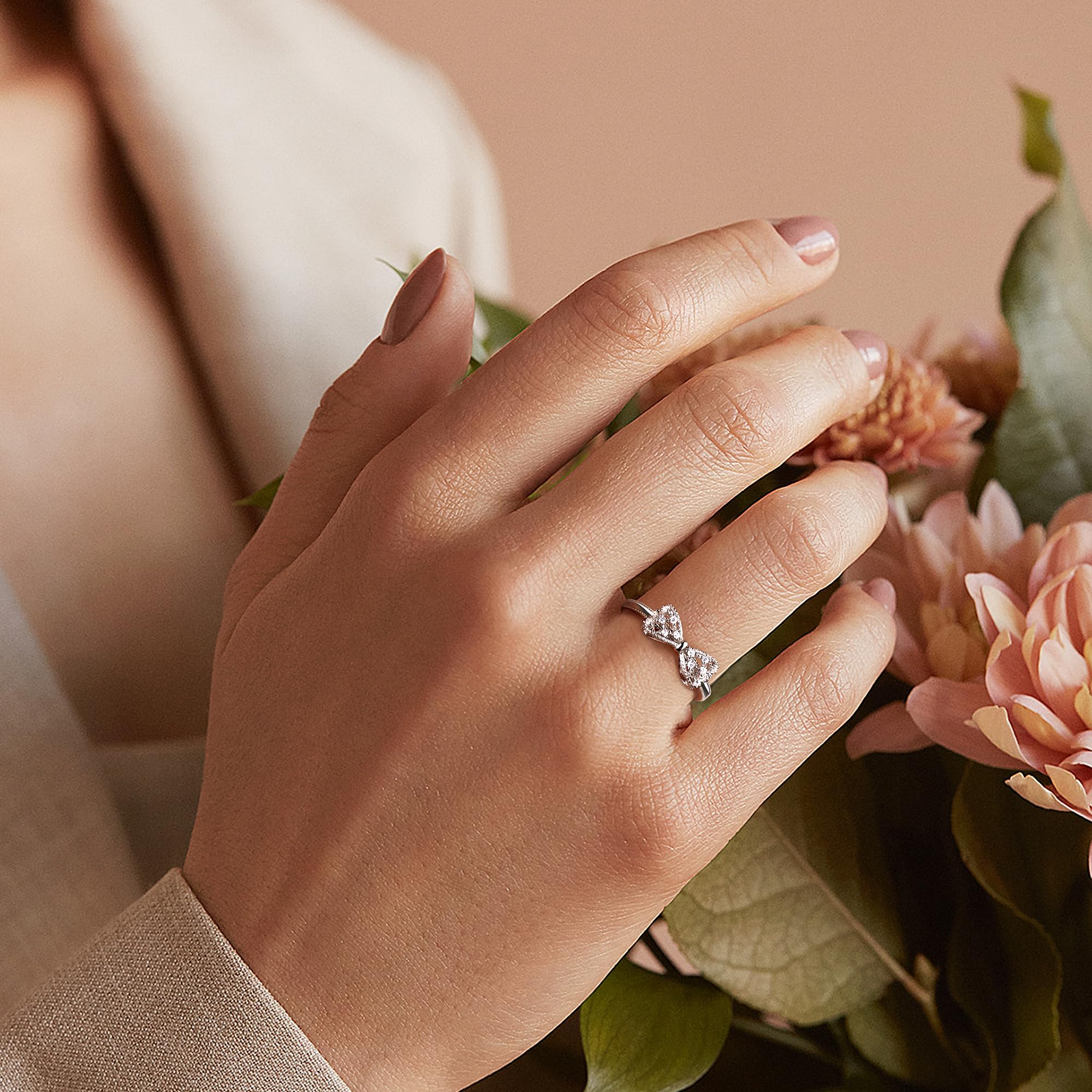 HMJGDHX 925 Sterling Silber Ring für Frauen und Mädchen, verstellbare Unendlichkeitsringe mit Kreuzschleife, Knotenringe, Verlobungsringe, Versprechensring, Ewigkeits-Ehering, silberne Daumenringe für
