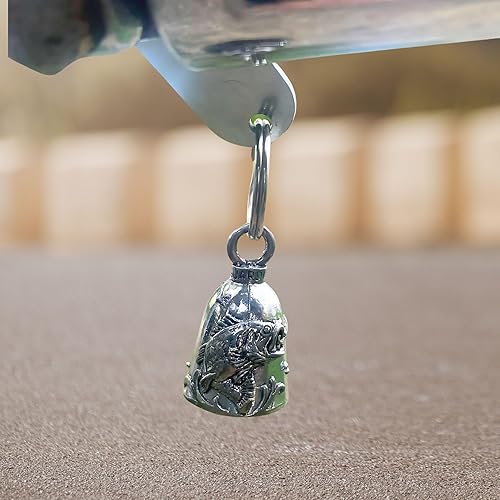 Miniatura 8 de Guardian Motorcycle Biker colgador de campana para montar Gremlin de la Suerte