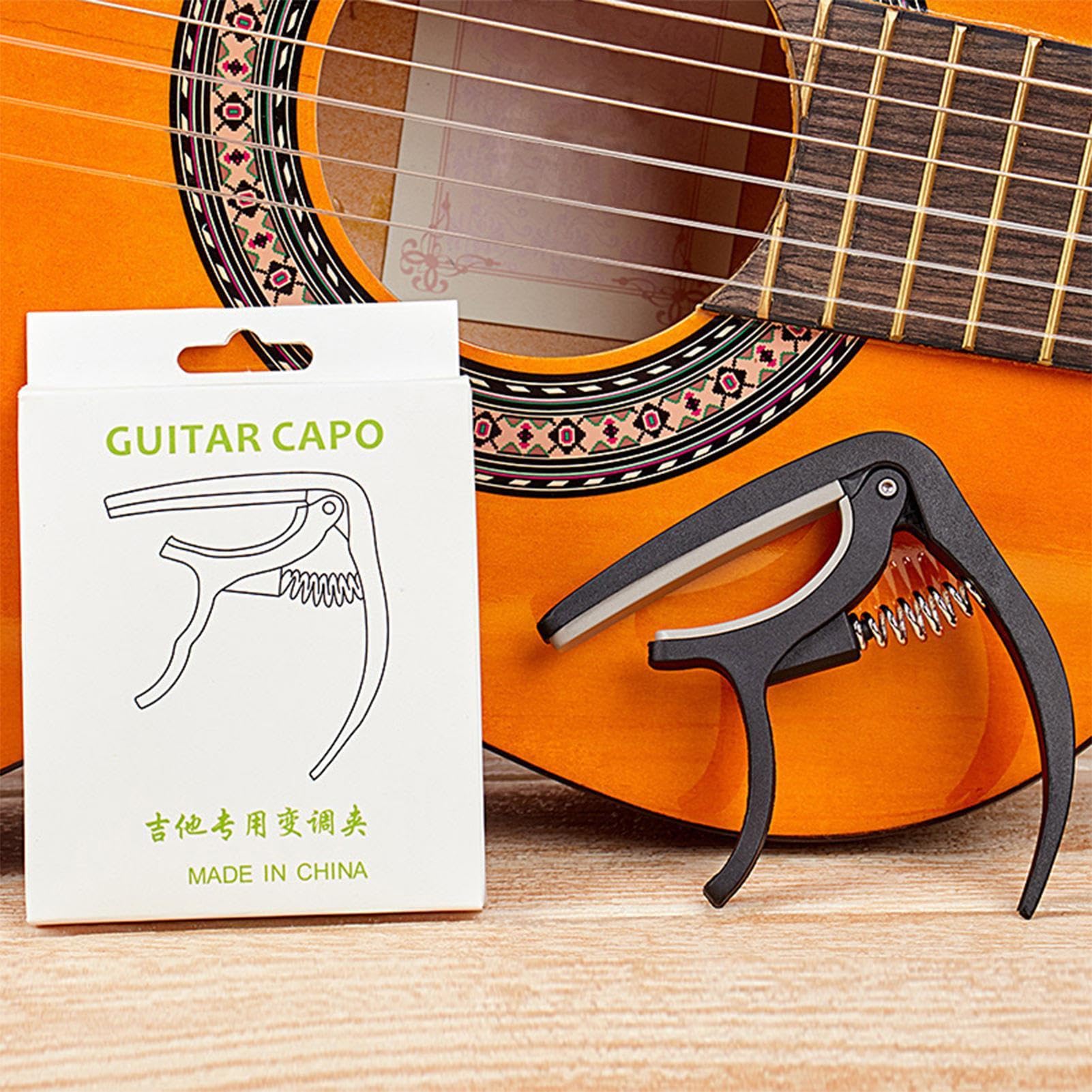 Capodastre Guitare Accessoire Guitare Noir Capo Pour Guitare Avec