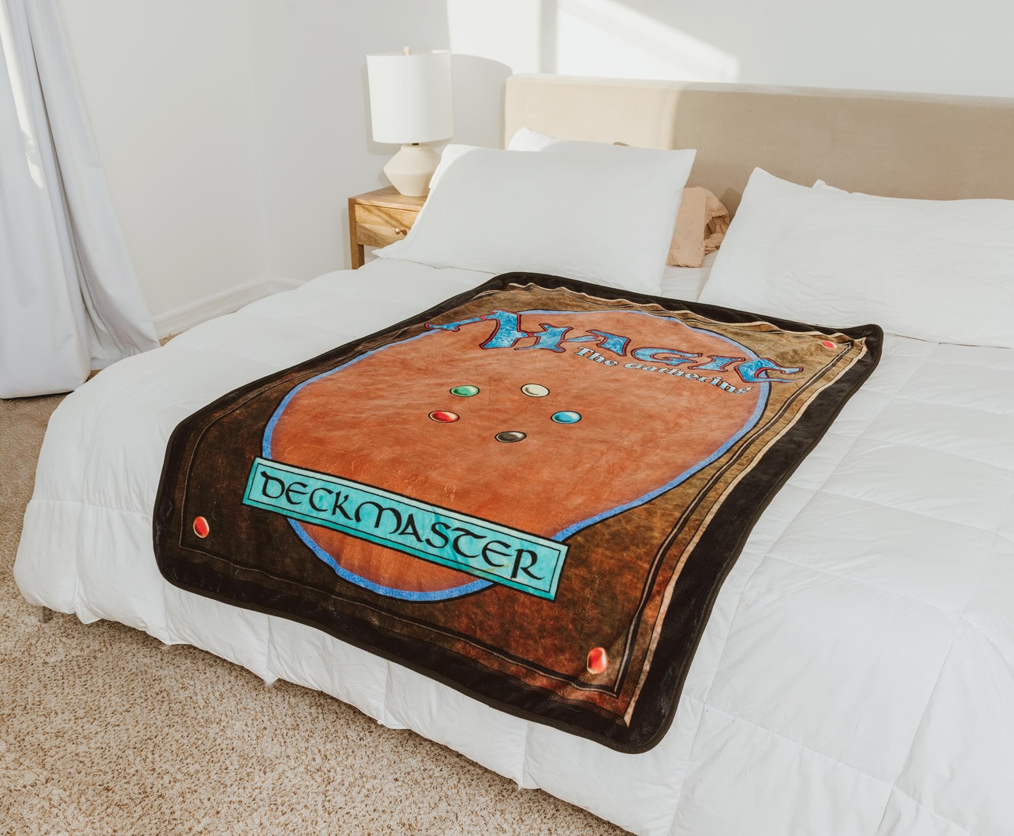 Amazon.com: Surreal Entertainment Magic: The Gathering Black Lotus Card  Double-Sided Fleece Throw Blanket for Sofa, Bed
