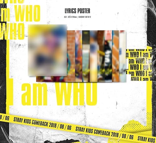 Miniatura 5 de Stray Kids - I am WHO [RANDOM ver.] (2º Mini Álbum) CD+Photobook+3 tarjetas de fotos QR+póster+póster plegable del grupo oficial+tarjeta de
