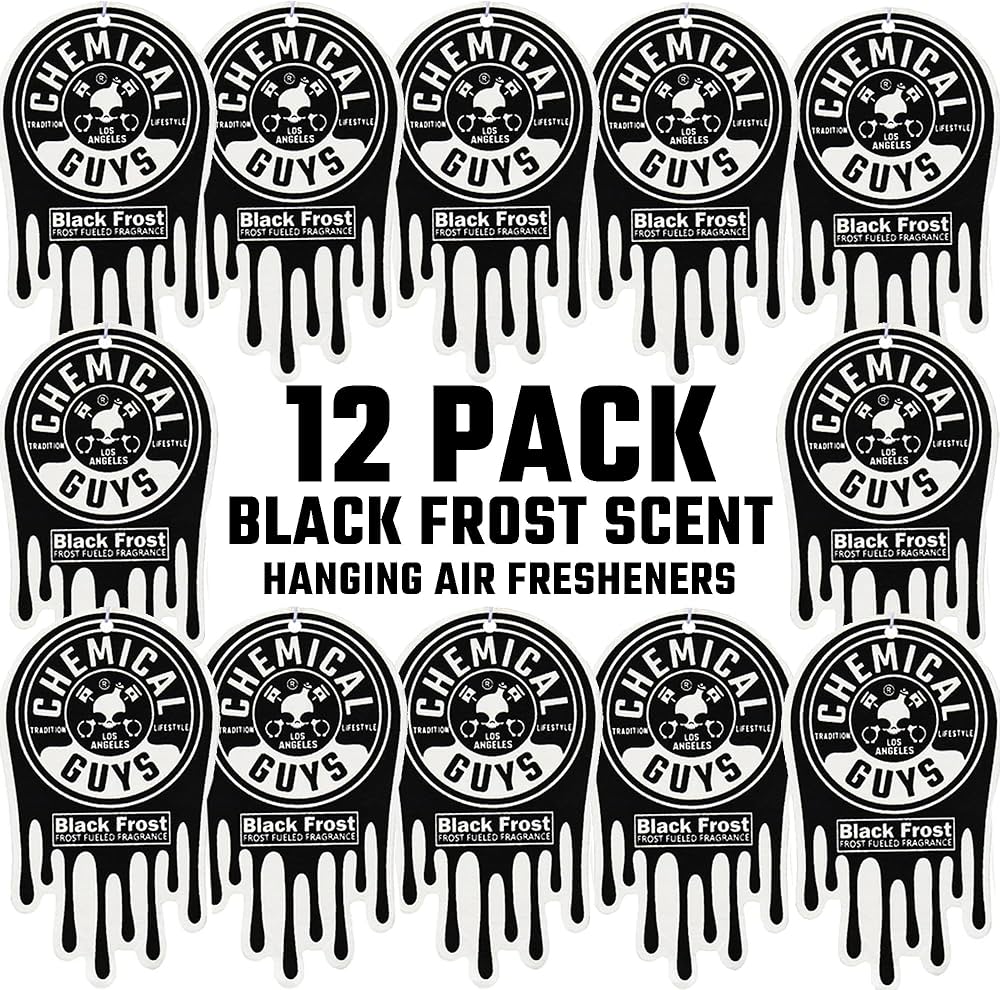Amazon.com: Chemical Guys Hanging Air Freshener, Black Frost Scent