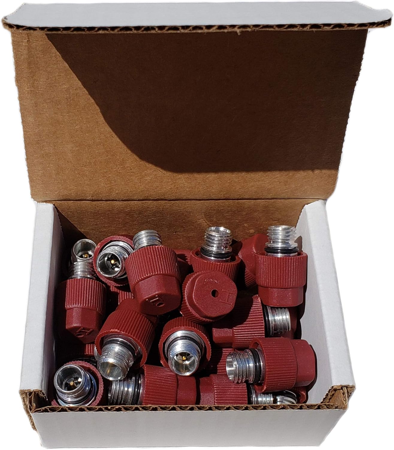 Buy Auto Supply # BAS03011 (25 Count) M12x1.5 Male High Side A/C Charge Port Valve Includes Caps Aftermarket Replacement For MT0105, 800-955, 59946, GM 52458184, 15-5438
