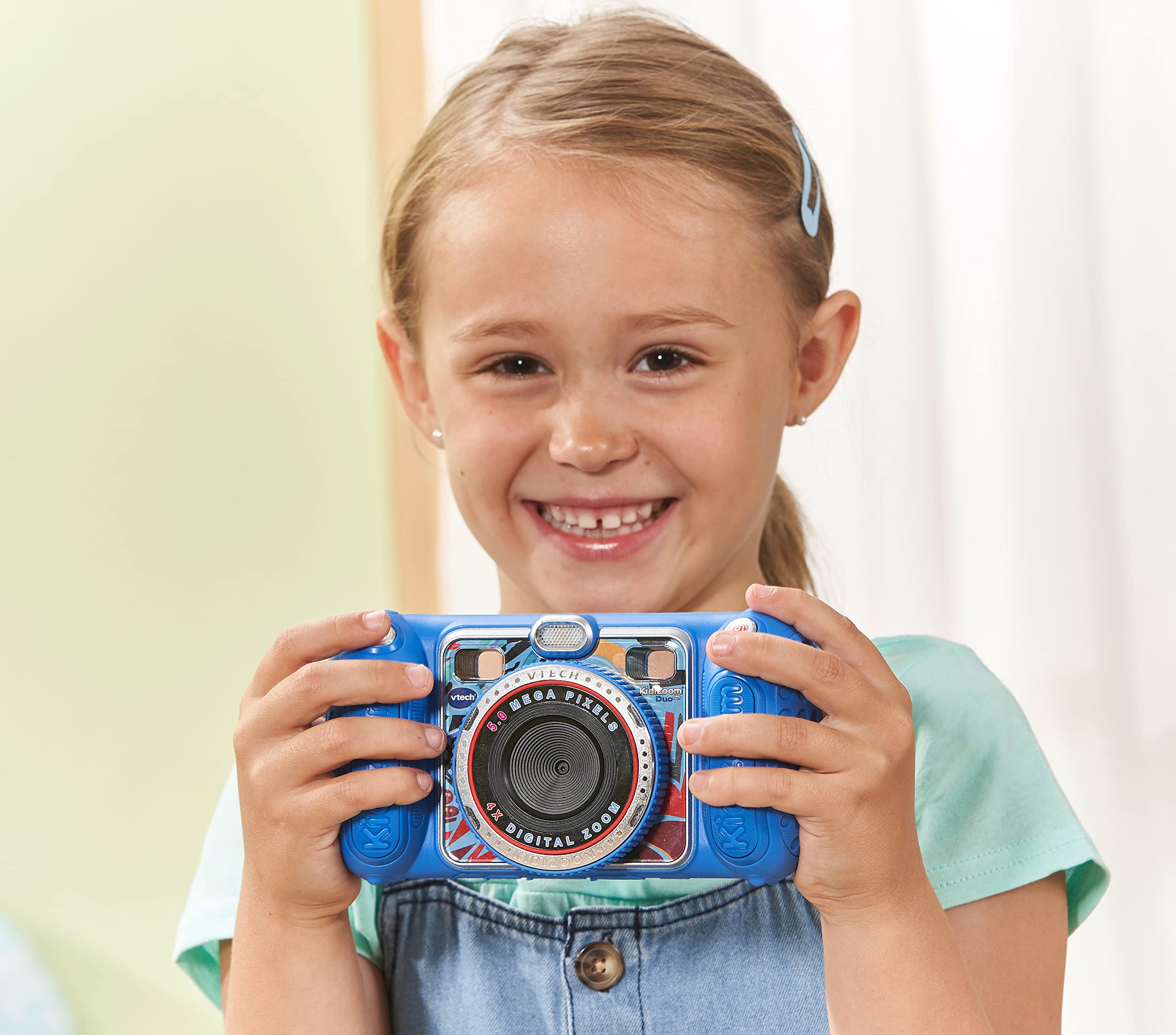 VTech KidiZoom Duo Pro – Kinderkamera mit 2 Kameras, Foto- und Videofunktion, Effekten, Spielen, Musikplayer und vielem mehr – Für Kinder von 4-10 Jahren