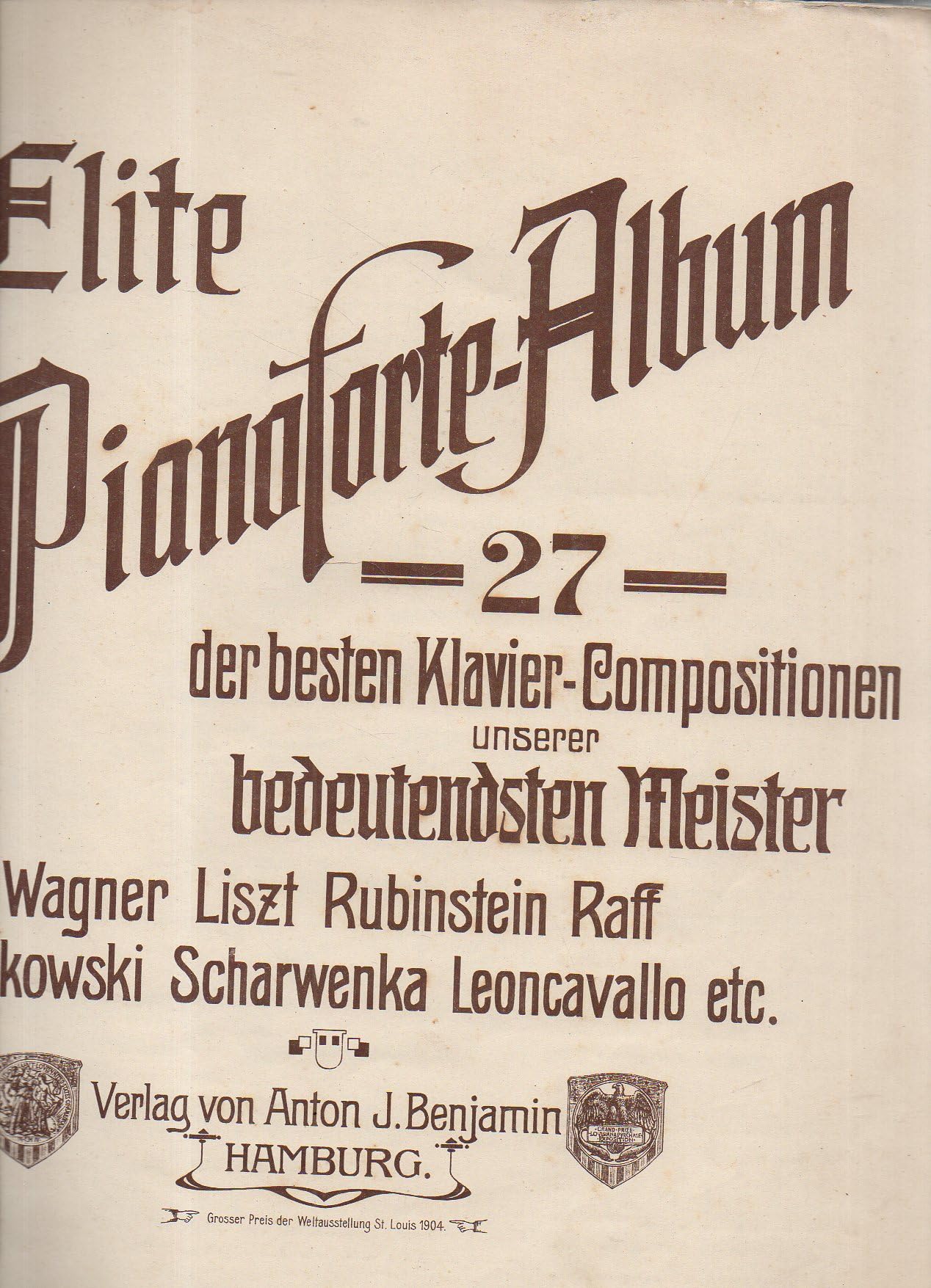 ELITE PIANOFORTE-ALBUM 27 spartito 2342
