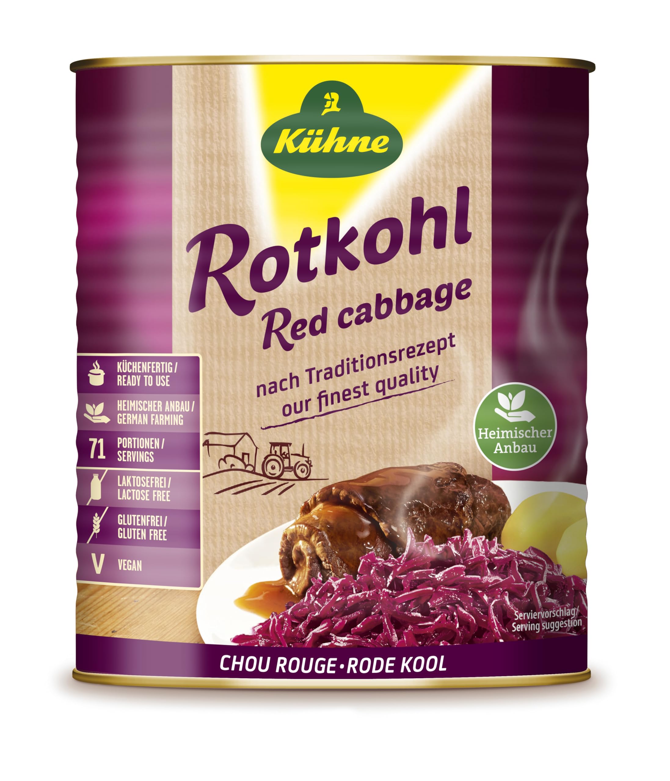 Kühne Rotkohl - Das Original, 10200 ml Dose