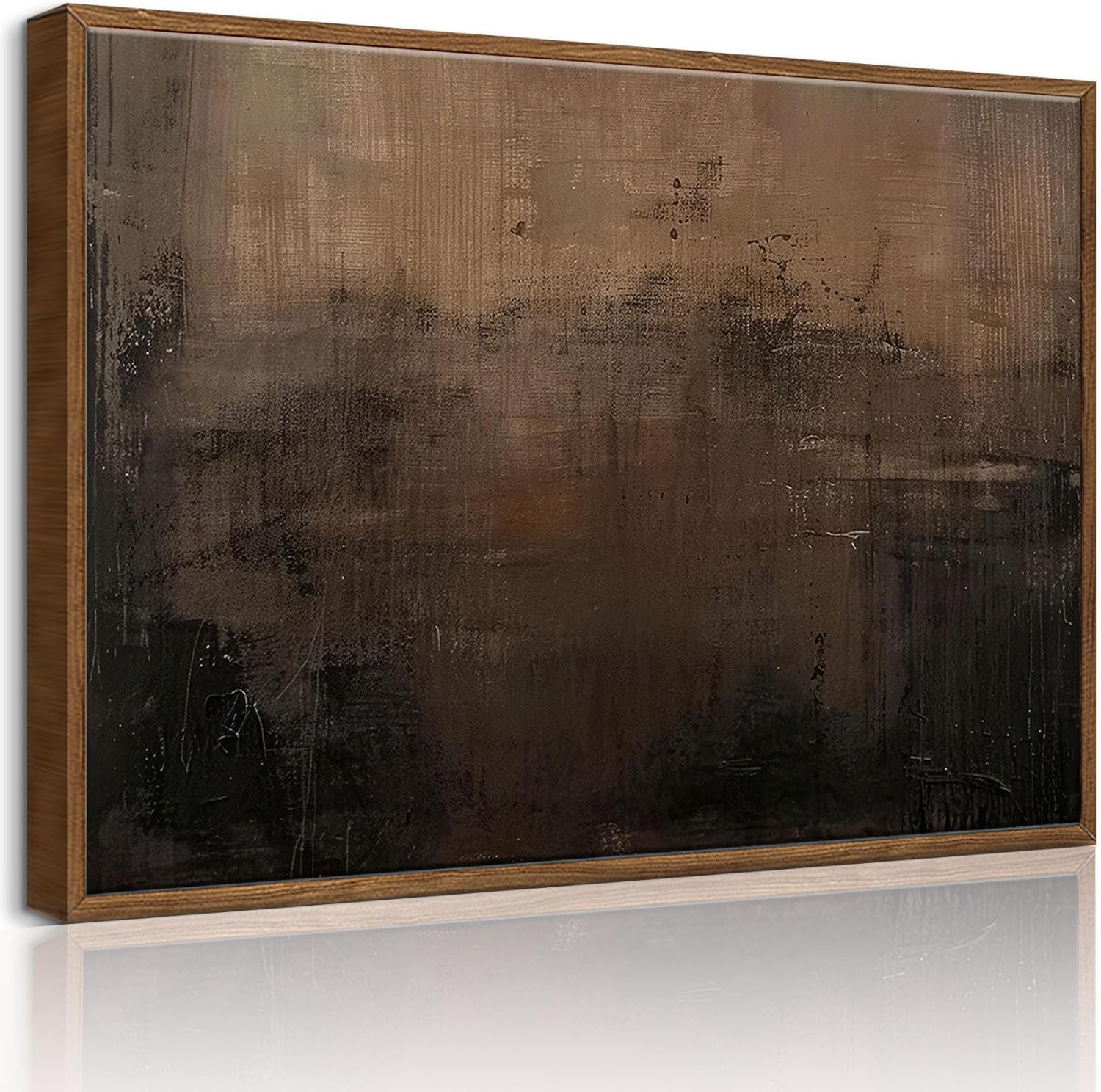 Framed,Large modern, Chic, Earthy, Abstract aesthetic wall art,Canvas print, Suitable for office, living room, bedroom, dining room, and home decor.24x36 inch. Earthy Framed 36L" x 24W"