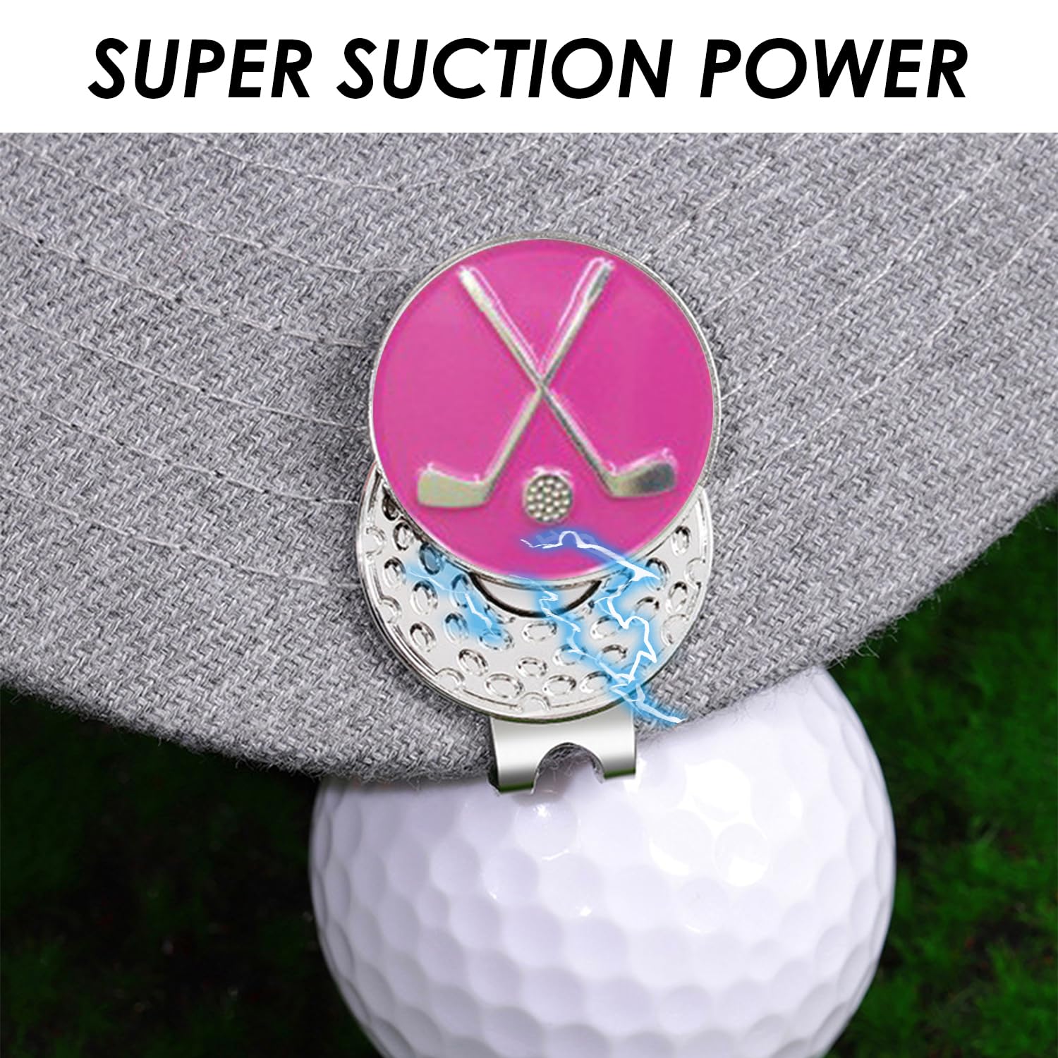 3 Clips De Fijación De ala, Accesorios Interesantes, Marcadores De Bolas, Diseño De Patrones De Moda, Adecuados para Césped De Golf, Marcadores De Sombreros para Herramientas.