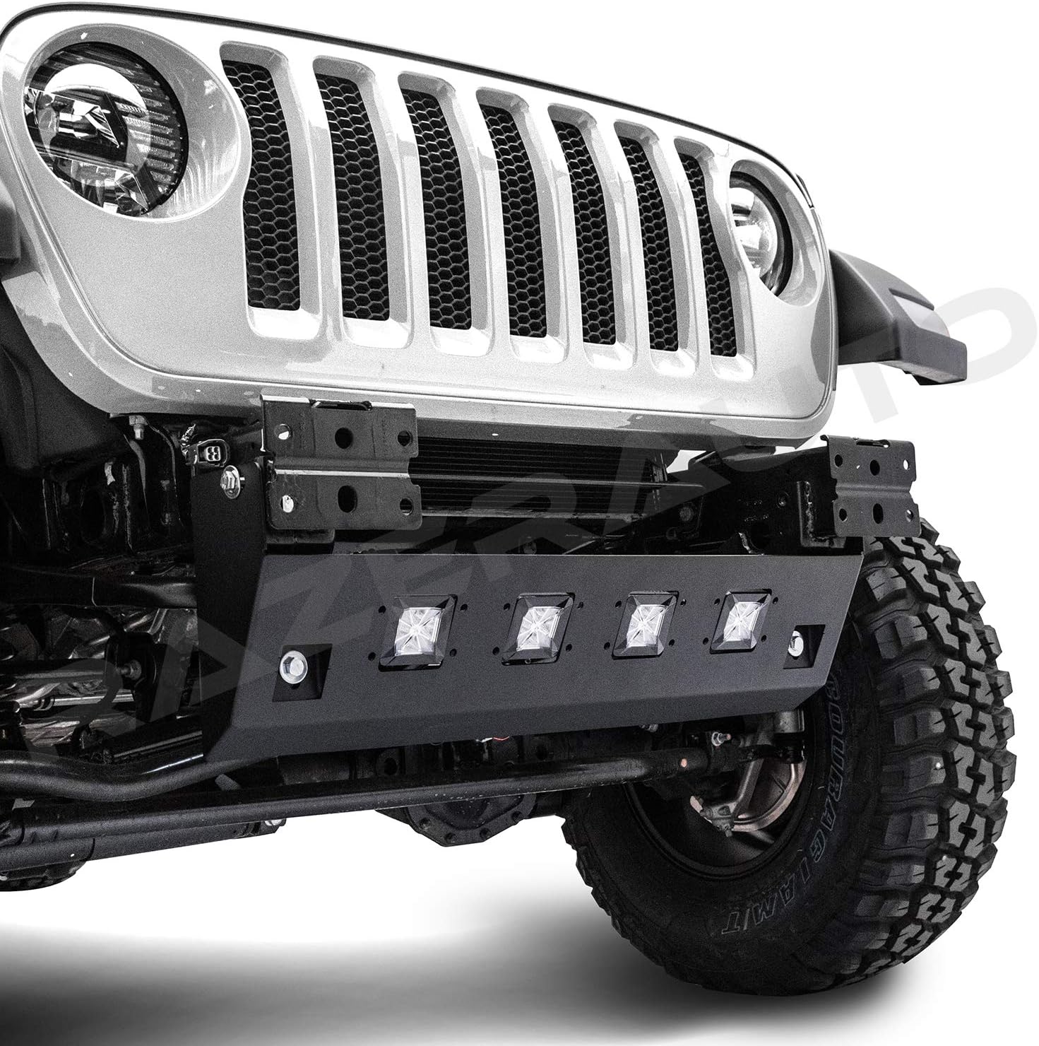 LED Skid Plate for 2018-2025 Jeep Wrangler JL (will not fit bumpers with drop down winch, no LEDs included)