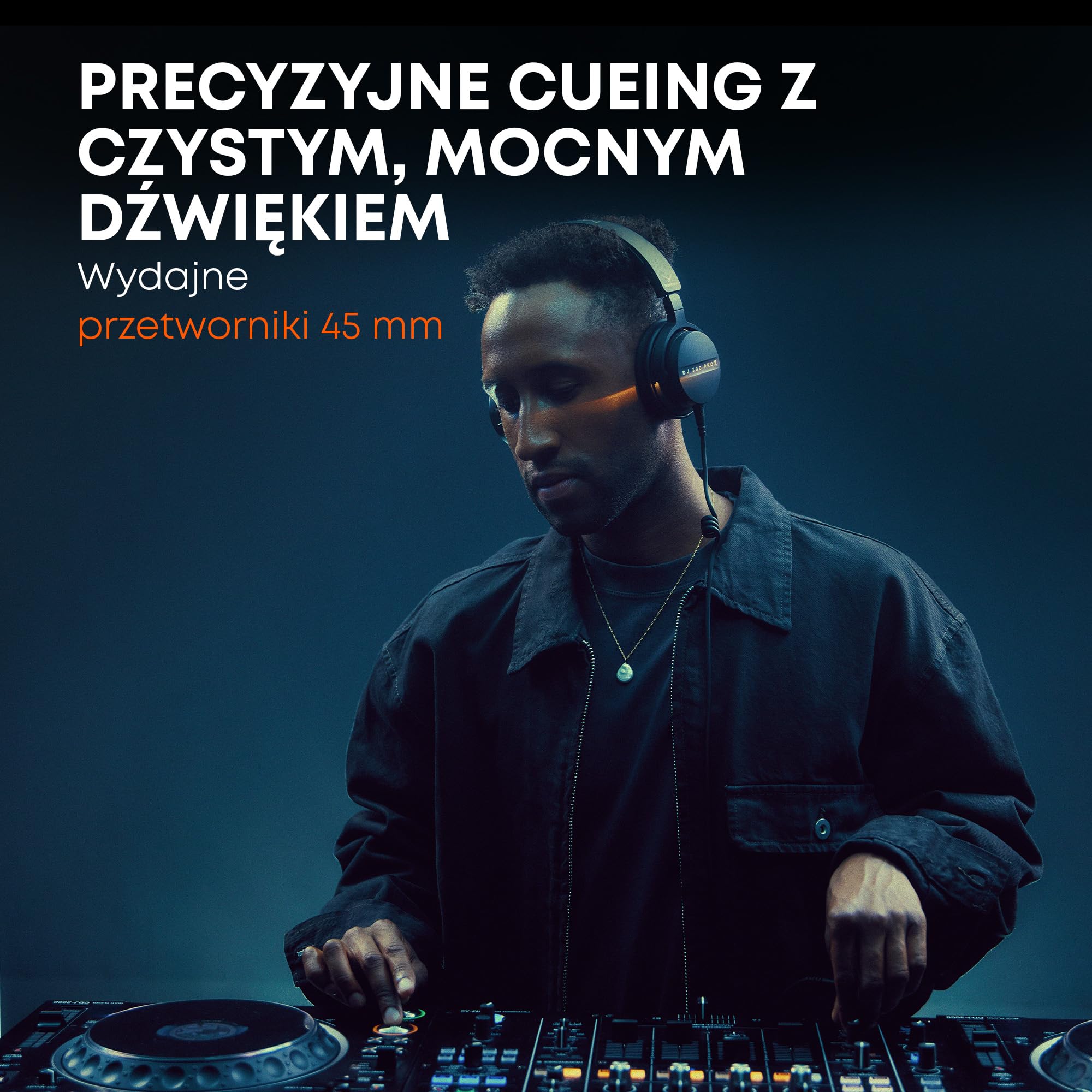 beyerdynamic DJ 300 PRO X Profesjonalne słuchawki DJ 2-w-1 On-/Over-Ear jako elastyczna funkcja stylu i użytkowania dla profesjonalnych DJ-ów