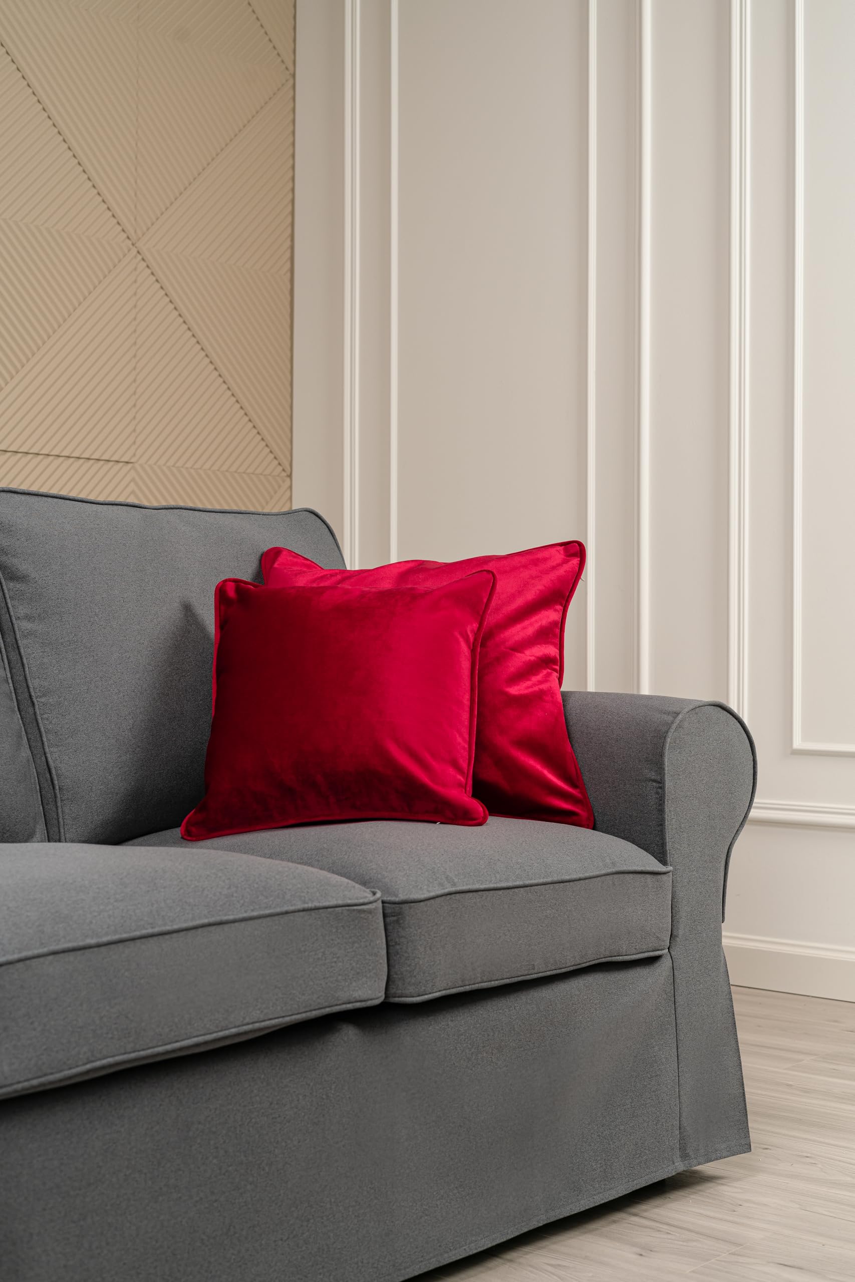 イケアソファーカバーEKTORP 3人掛け オットマンカバー赤 【公式通販】