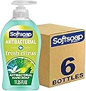 Softsoap Antibacterial Liquid Hand Soap, Fresh Citrus Scent Hand Soap, 11.25 Ounce, 6 Pack