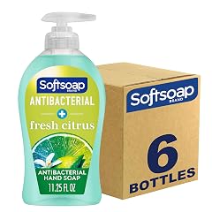Softsoap Antibacterial Liquid Hand Soap Fresh Citrus Scent Hand Soap 11 25 Ounce 6 Pack