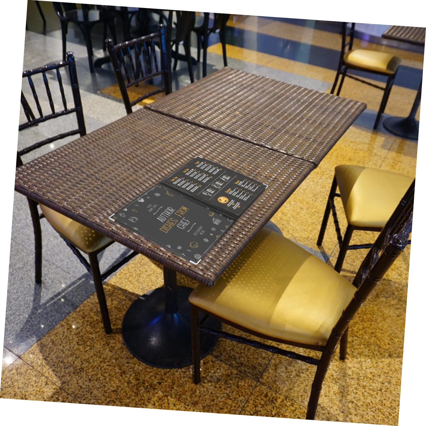 OUNONA 12piezas Carpeta De Menú De Pvc Transparente Para Organizador De Sueltas Carpeta Personal Para Planificador Diseño Portátil y Para Restaurantes y Cafeterías