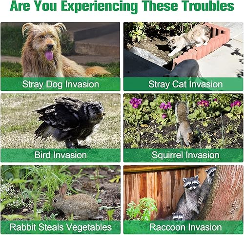 Miniatura 2 de Ultrasonic Animal Repellent OutdoorAnimal Deterrent Devices Outdoor with Motion and Light Sensor and SoundSquirrel Cat Deer Bird Repellent Deterrent