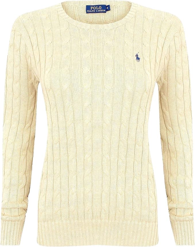 Ralph Lauren Women's Crew Neck Cable 