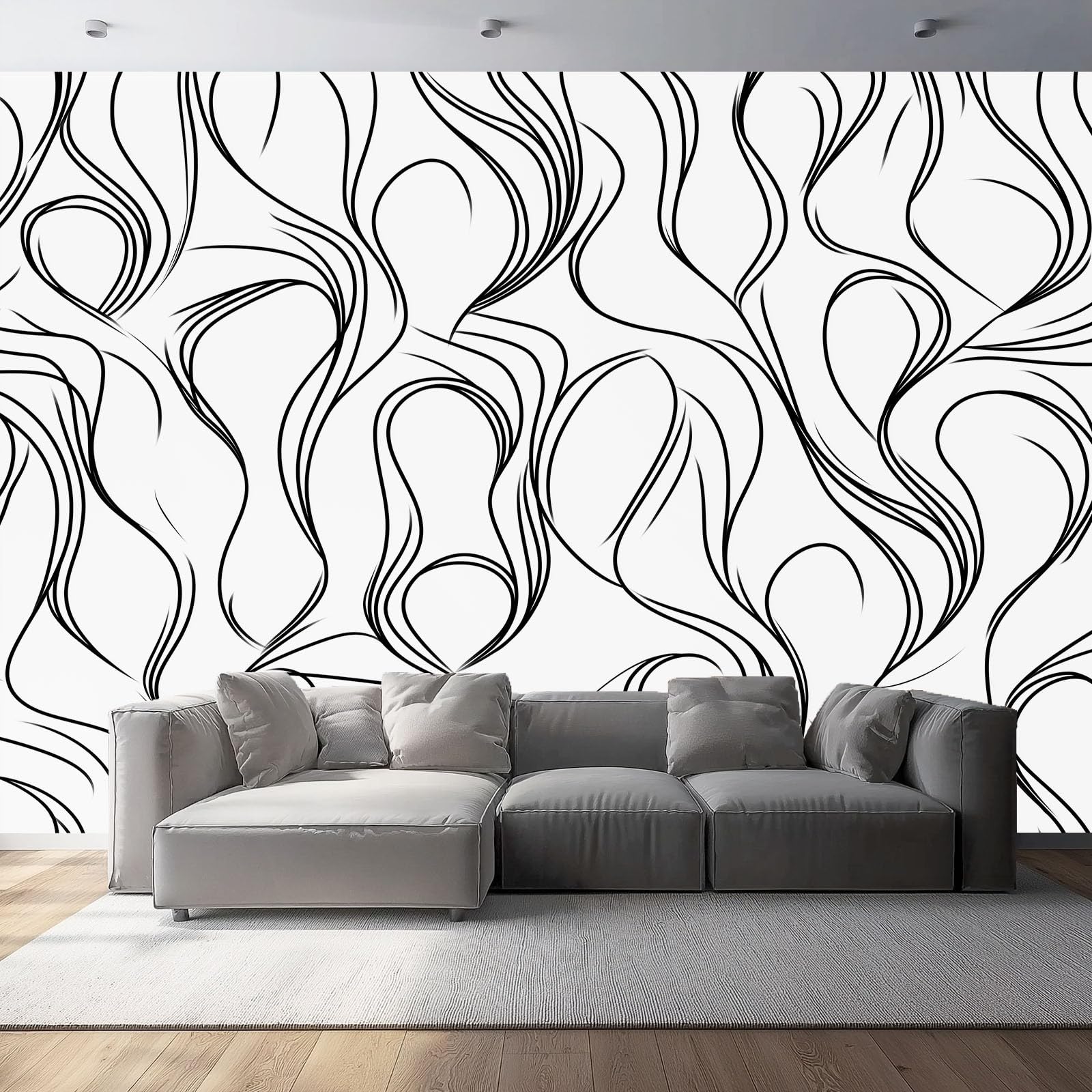 Papier Peint Panoramique Fluide Chic pour une Ambiance Moderne
