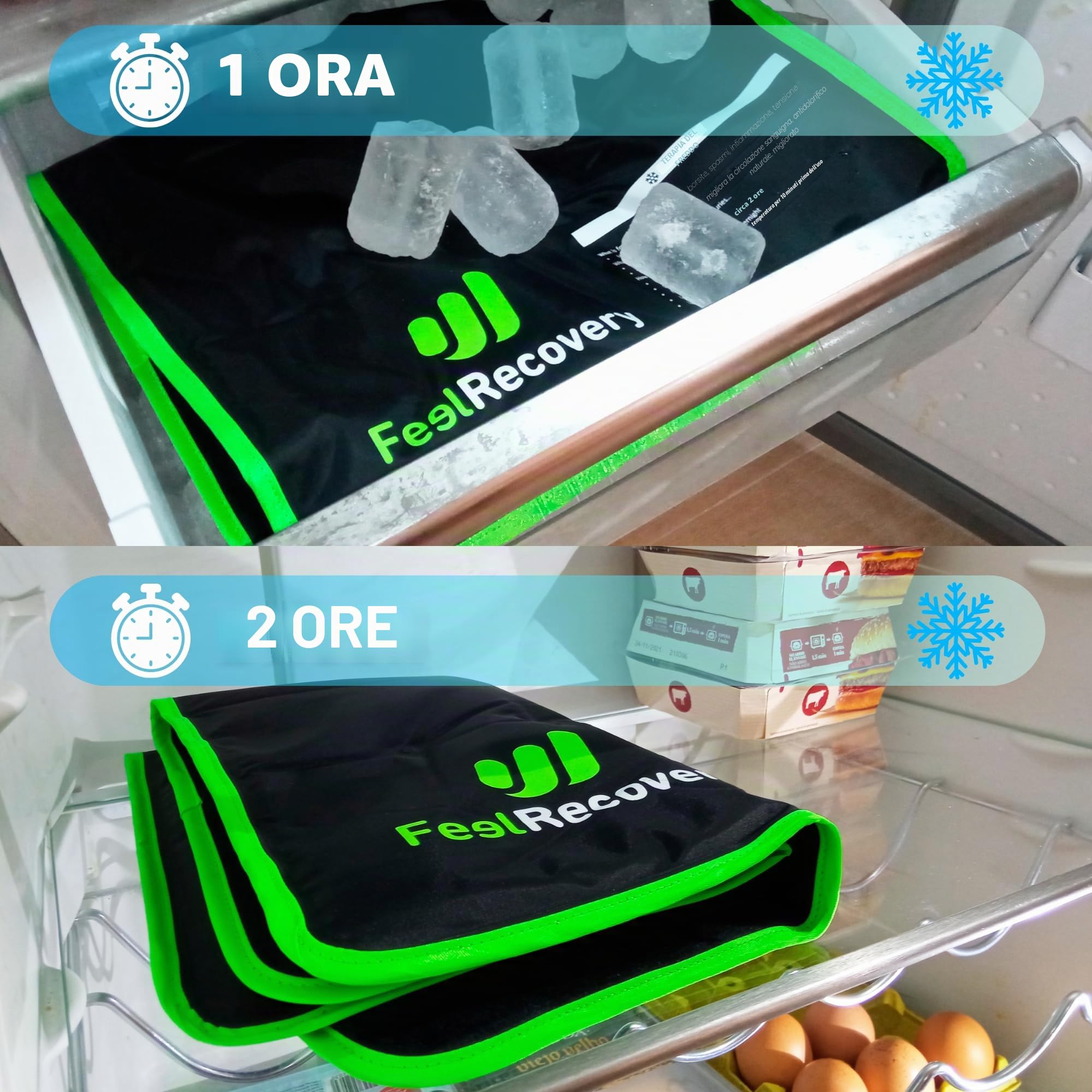 Cuscino Refrigerante per Dormire Grande (60x38 cm) - Impacco Ghiaccio Rinfrescante Caldo Freddo - Sacchetto Gel con Tessuto Morbido - Borsa Ghiaccio Gel Riutilizzabile Dolori Schiena, Gambe e Addome