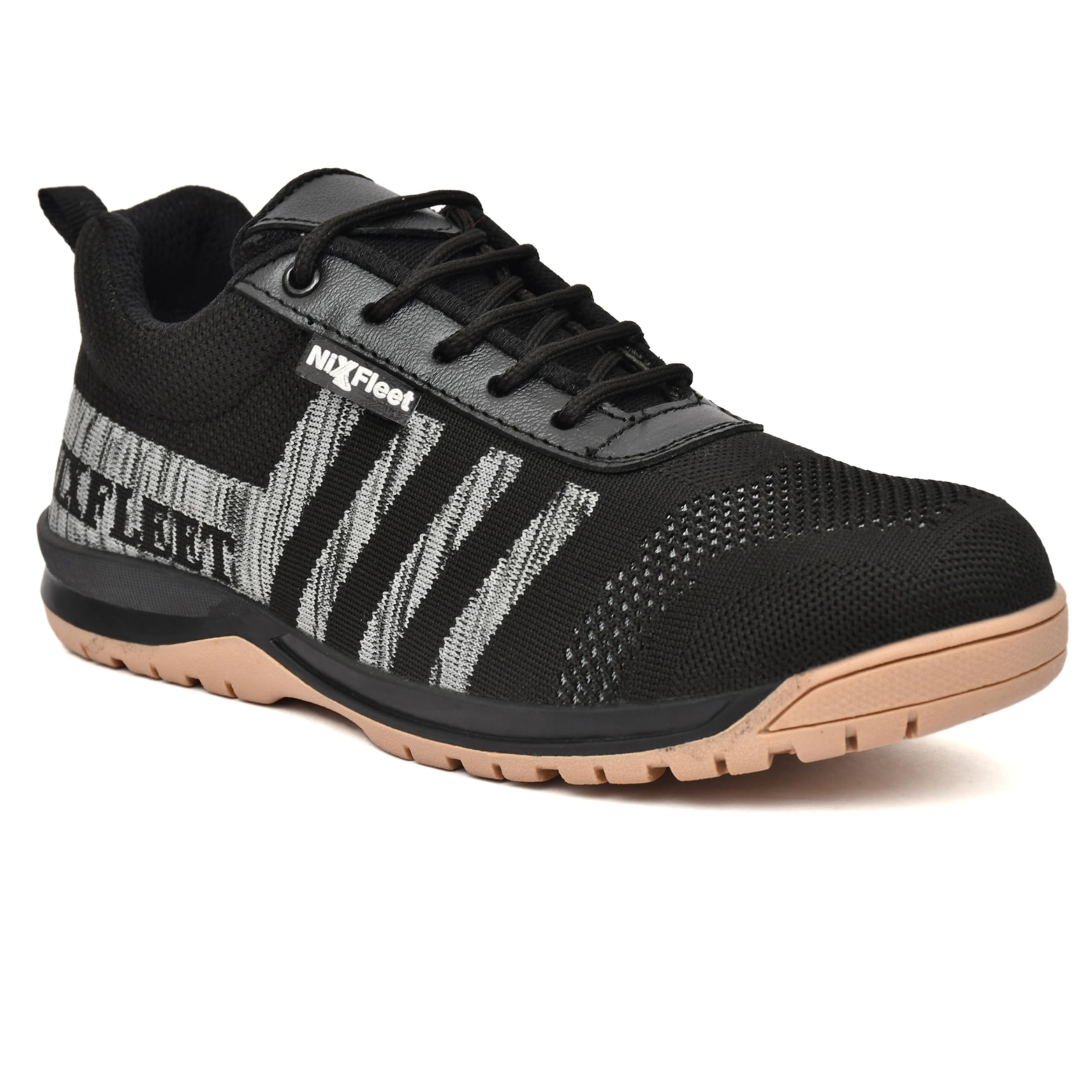 NIXFLEET StormShield Safety Shoes With Steel Toe |Comfortable and Lightweight | Anti-slip Outsole | Heavy-Duty Safety Shoes with Steel Toe | Size UK9