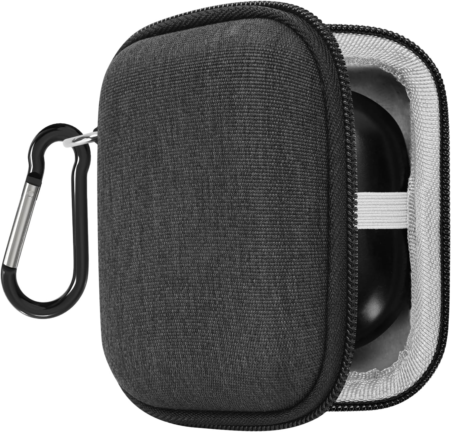 Geekria Shield Earbuds Case Compatible with Skullcandy DIME EVO/Dime 3, Sesh ANC Active, Jib True 2, Indy, Grind Fuel Replacement Hard Shell Travel Carrying Bag (Dark Grey)