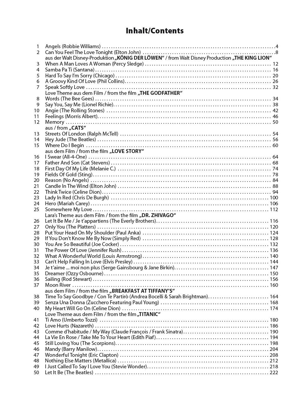 Kult Ballads - Die 50 schönsten Liebeslieder aller Zeiten | Klavier-Songbook mit Texten und Akkorden | Notenbuch für Anfänger |Piano Buch mit ... Love Songs aller Zeiten. Leichte Arrangements