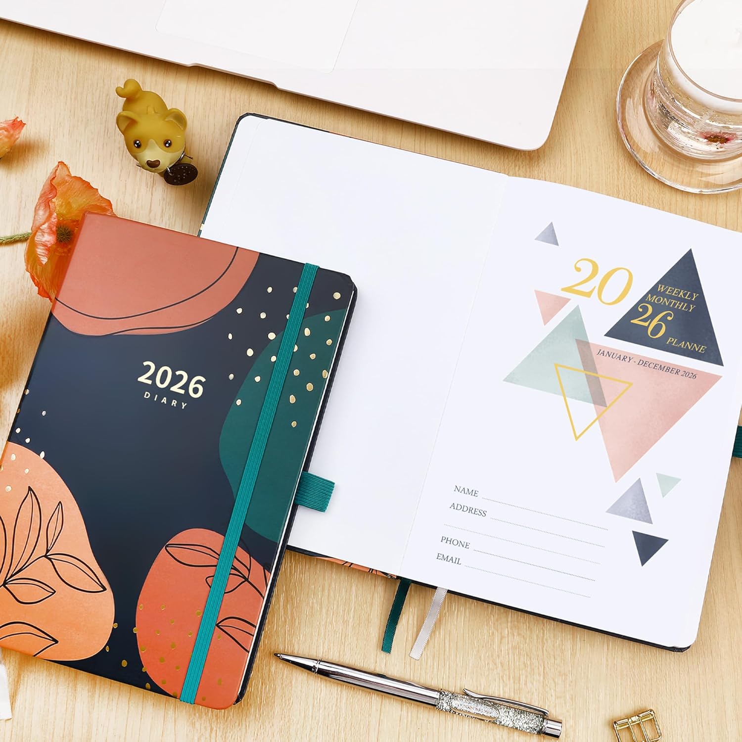 Calendar 2023 2024 - Diary 2023 2024 from August 2023 to August 2024, Weekly Planner A5 with Inner Pocket, 14.6 x 21.4 cm