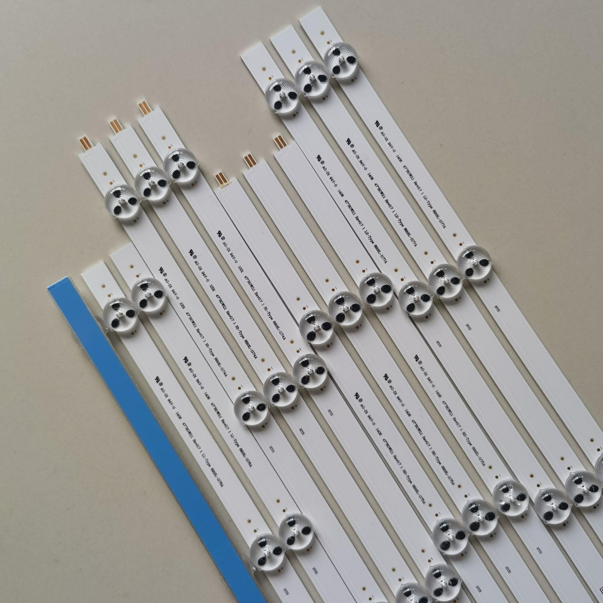 Kit de 1 Fit for 5 Bandes LED for LG 47LN578S 47LN578V 47LN5788 47LN570S 47LN570V 47LN575V 6916L-1174A 1175A 1176A 1177A(5 Kit)