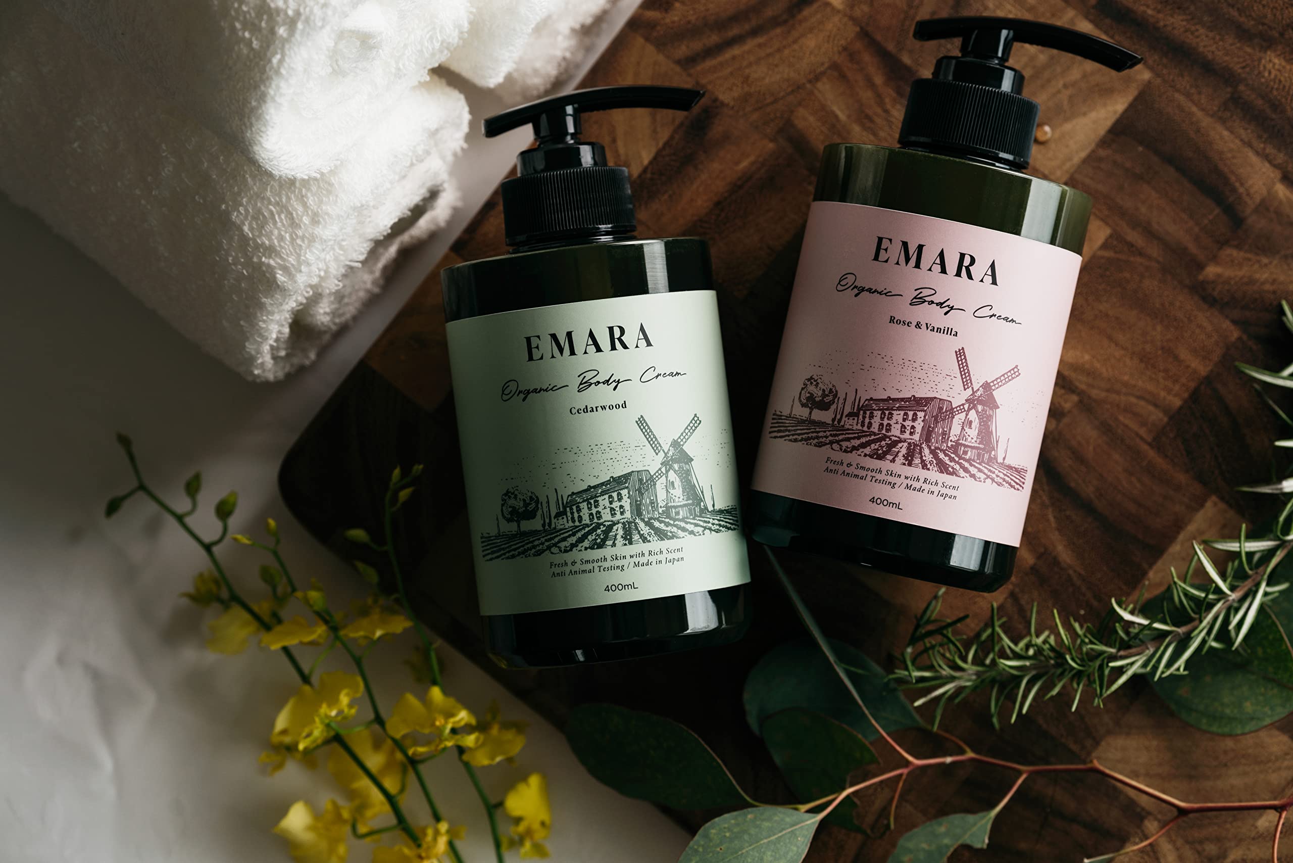 Amazon | EMARAオーガニックボディークリーム《ローズ＆バニラ