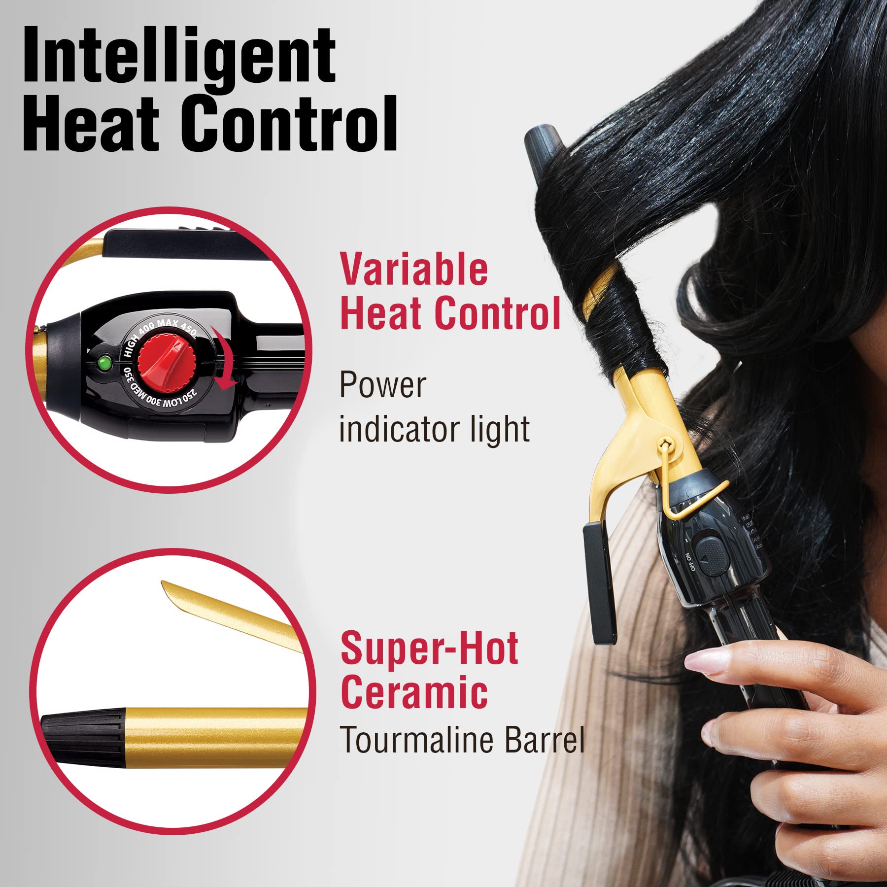 Amazon.com: RED by KISS Ceramic Tourmaline Professional Curling