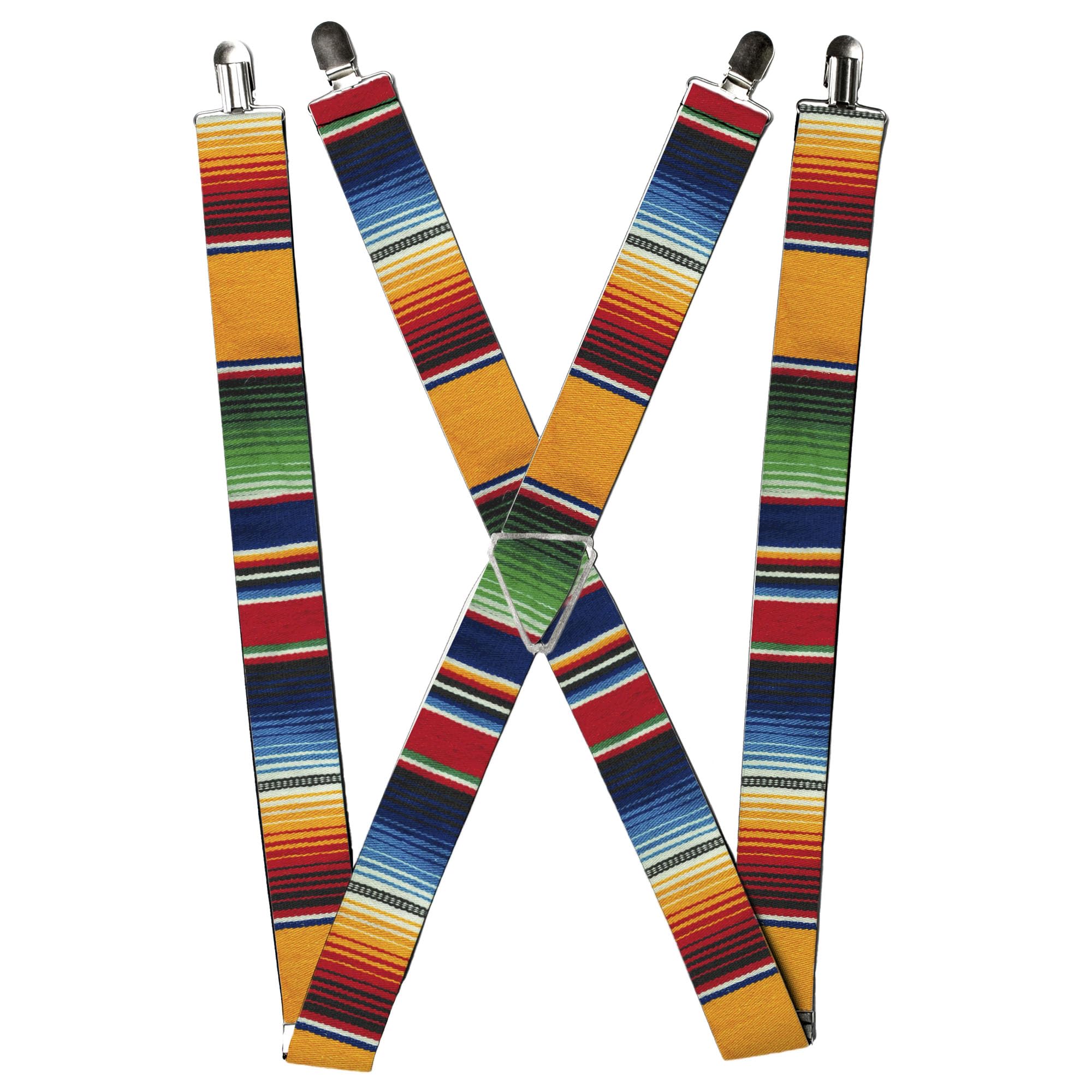 Buckle-Down Suspenders, Zarape Vertical Multi Color Stripe