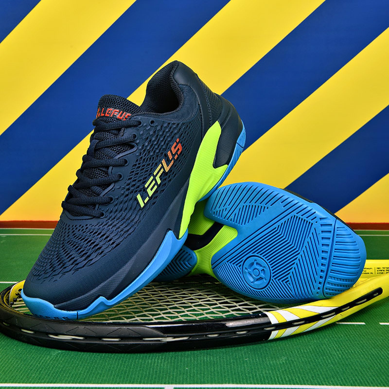 BLBK Zapatillas de Tenis para Hombre, Zapatillas de bádminton,Zapatillas de Squash