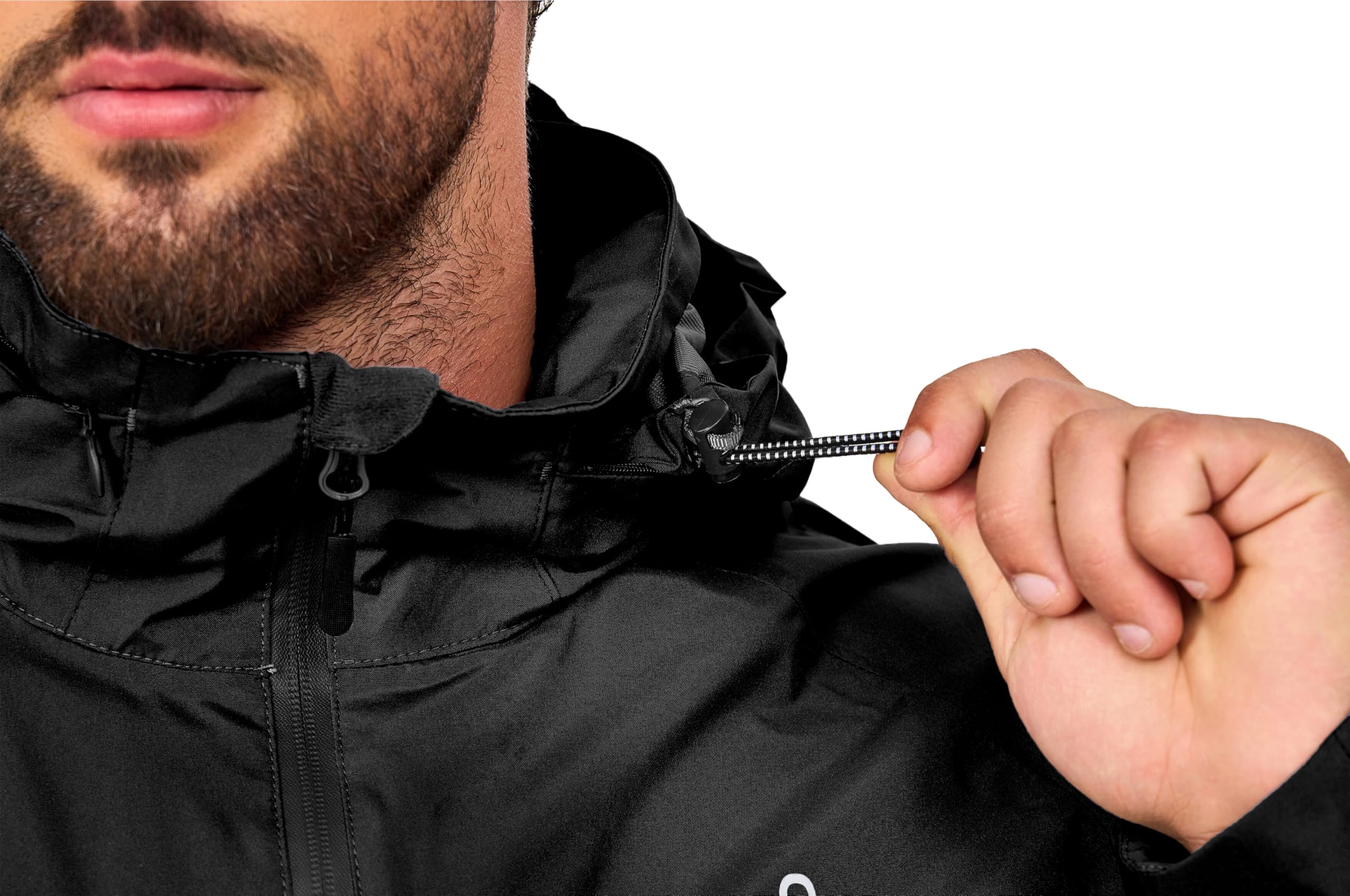 Little Donkey Andy Regenjacke Herren Wasserdicht Atmungsaktive Regenjacke Leichte Winddicht Outdoor leichte Regen Shell Berg Windbreaker langer Mantel für Wandern, Golf, Reisen