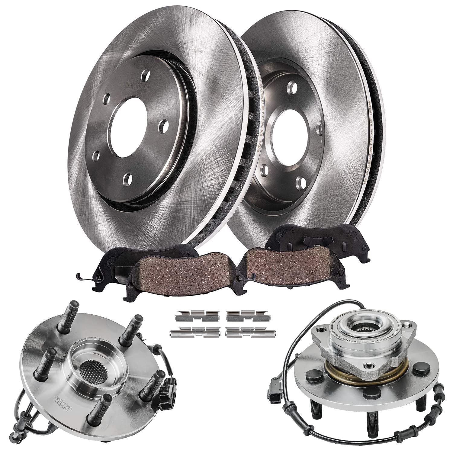 Detroit Axle - Front Brake Kit for 2002 2003 2004 2005 Dodge Ram 1500