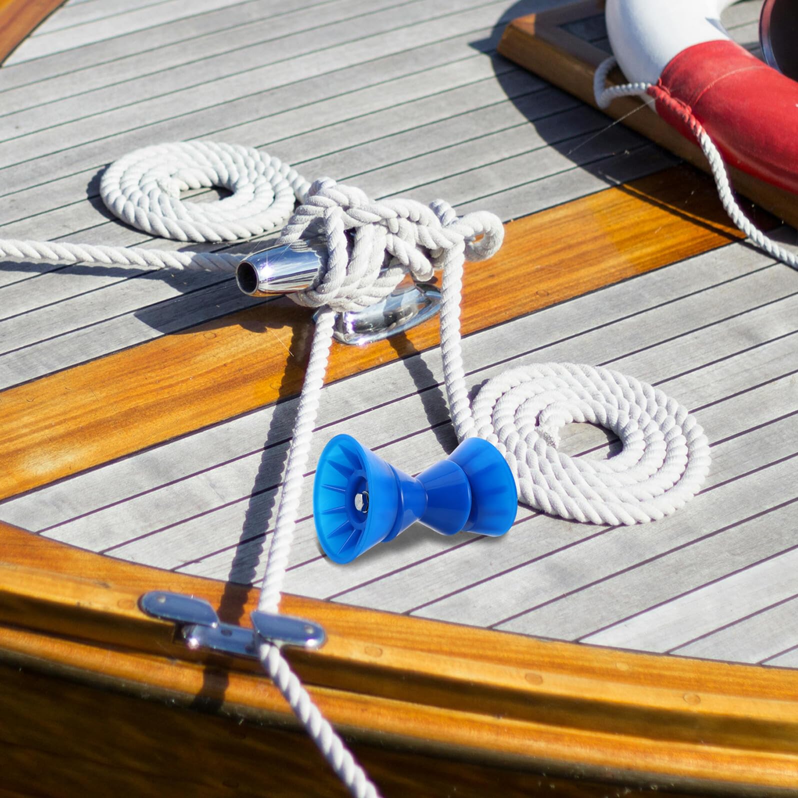 Rullo per Rimorchio Barca in Pu Blu, Supporto Chiglia | Installazione Rapida, Lunga Durata, per Kayak e Yacht, Accessorio per Trasporto e Alaggio