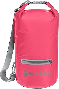 Skog Å Kust DrySåk Waterproof Floating Dry Bag with Exterior Zippered Pocket | for Kayaking, Rafting, Boating, Swimming, Camping, Hiking, Beach, Fishing | 10L &amp; 20L Sizes