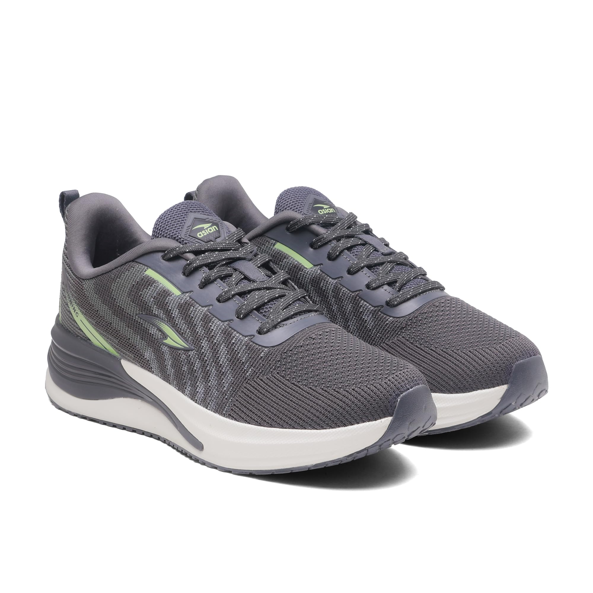 Powerplay-34 Men s Running Shoes | Gym & Training Shoes with Phylon Sole | Lightweight Walking Sneakers with Breathable Upper & Arch Support (BLKLGRY) -UK 7-image-3