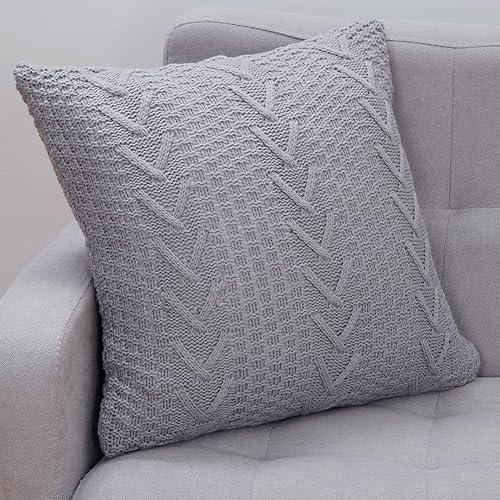 Fundas de almohada decorativas de algodón de Navidad suaves y acogedoras, fundas de almohada modernas de lujo para sofá, dormitorio, paquete de 1