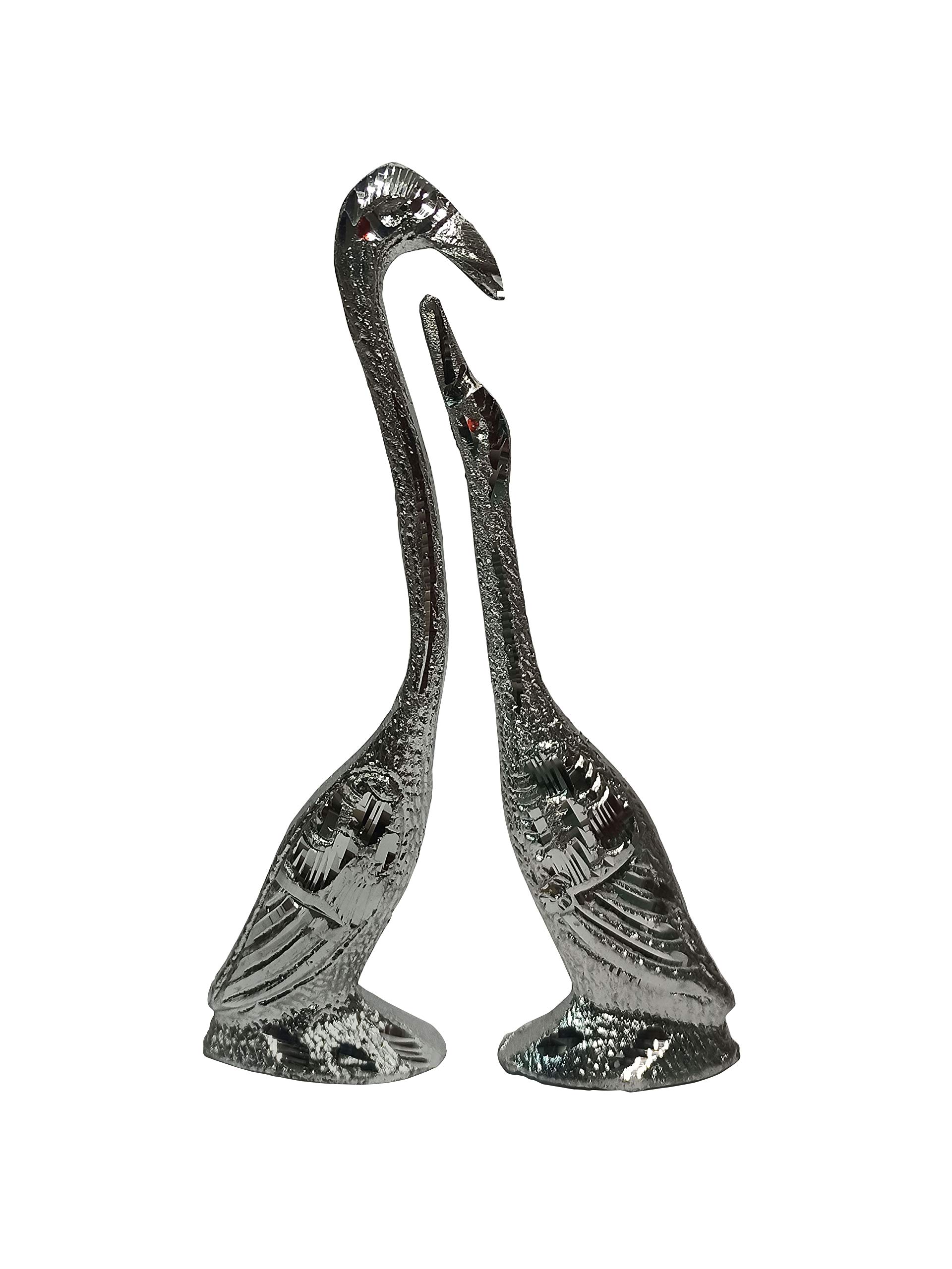 GenericKissing Swan Set | Love Birds Swan Set Silver | Kissing Swan Home Decor Showpiece