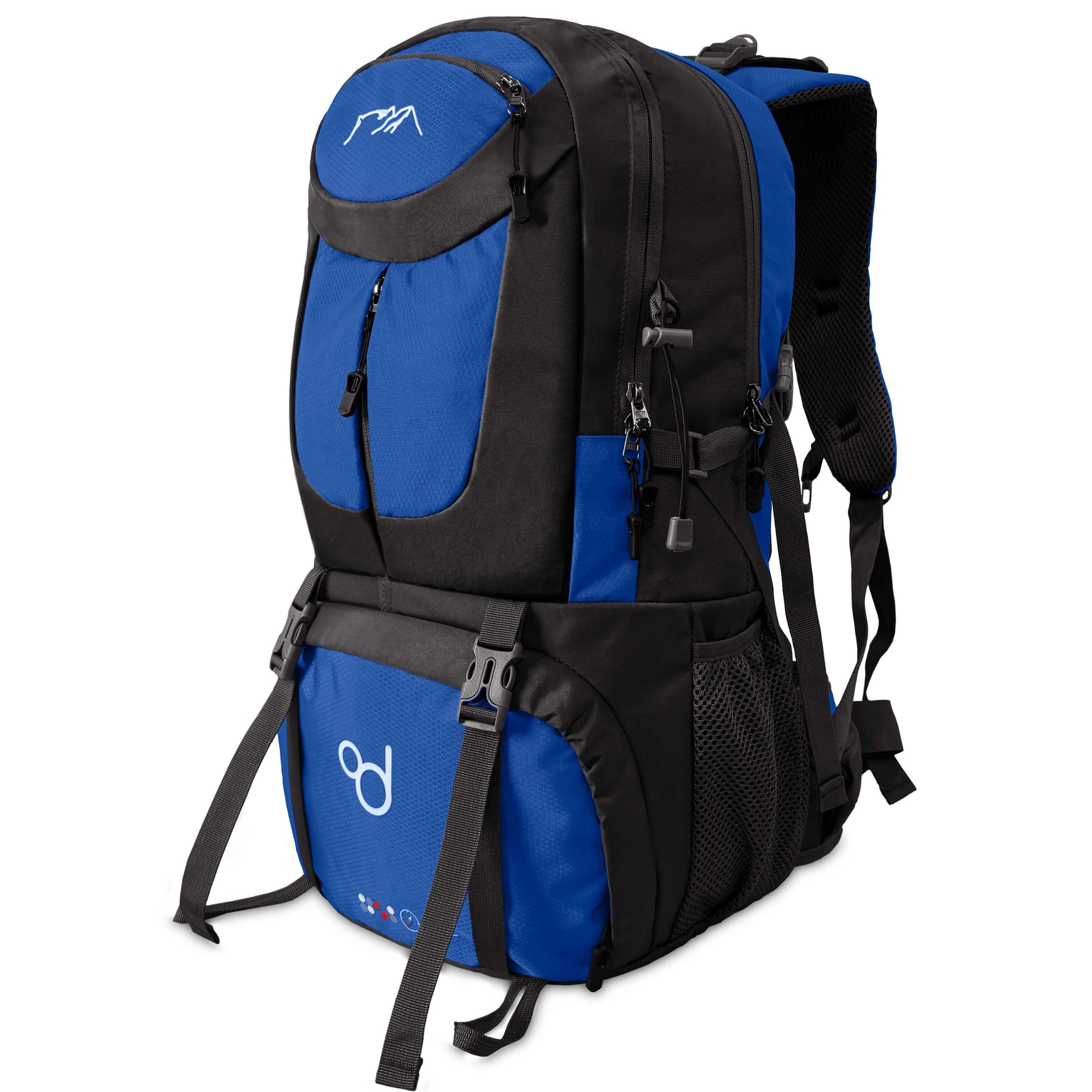 OcioDual Wanderrucksack, 50 Liter, Wasserdicht Und Leicht, Mehrere Taschen, Ideal für Reisen, Berg, Camping, Outdoor, Ultraleicht, für Damen Und Herren